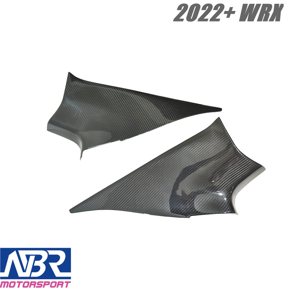 vb WRX Dry Carbon Fiber C-Pillar Covers