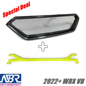 2022+ WRX Carbon Fiber Front Grille + Front Brace - NBR Motorsport