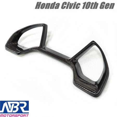 Honda Civic 10th Gen Dry Carbon Fiber Instrument Cluster Trim Cover (Pre-Order)