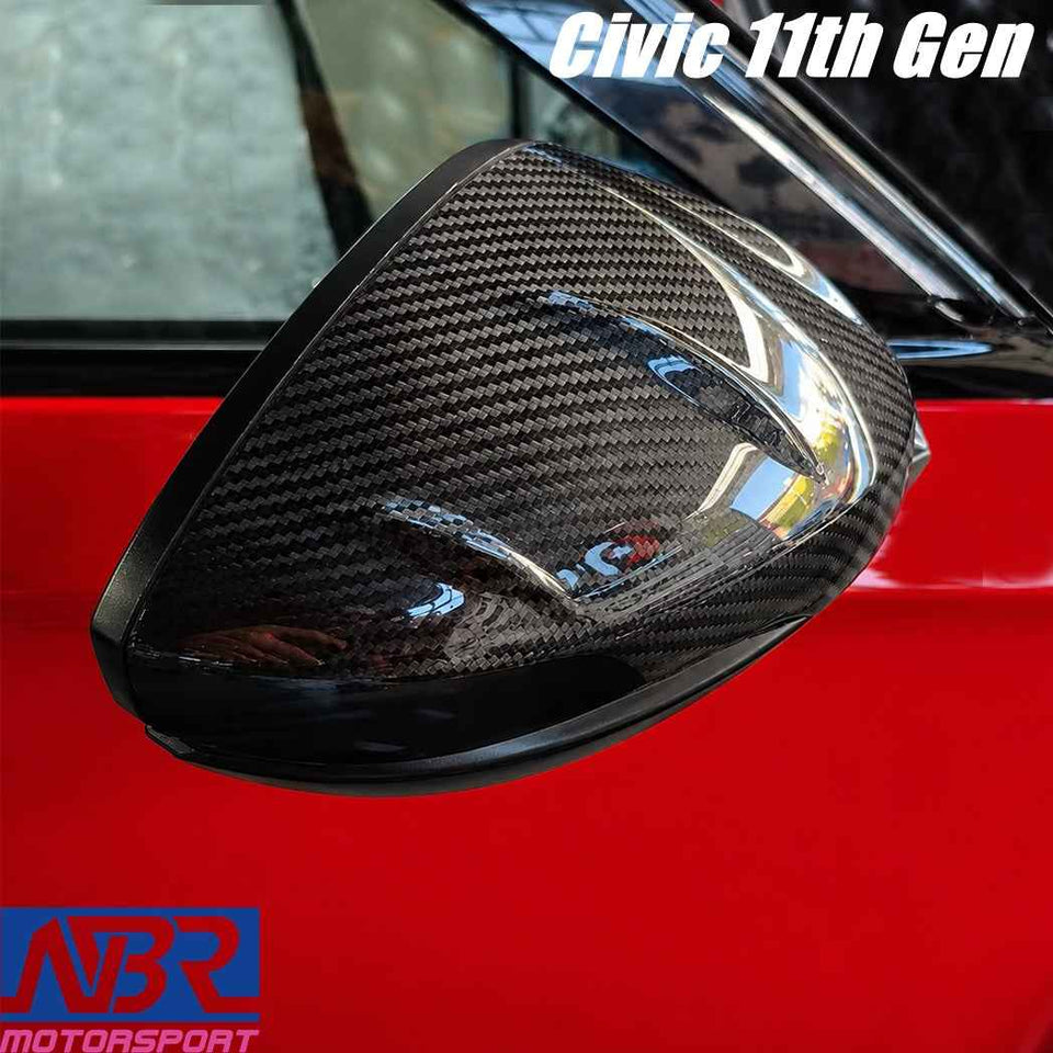 Honda Civic Carbon Fiber Mirror Caps Replacement