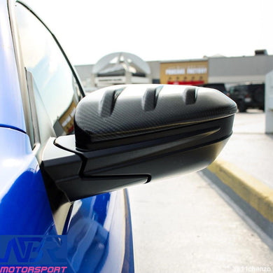 Honda Civic 10th Gen Dry Carbon Fiber Mirror Cap MU style Replacement - NBR Motorsport