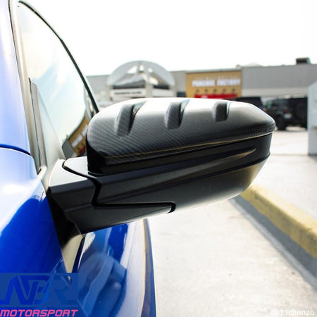 Honda Civic 10th Gen Dry Carbon Fiber Mirror Cap MU style Replacement - NBR Motorsport