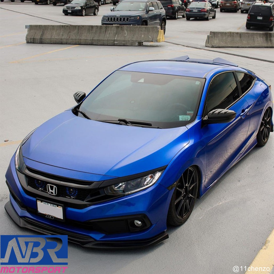 Honda Civic 10th Gen Dry Carbon Fiber Mirror Cap MU style Replacement - NBR Motorsport