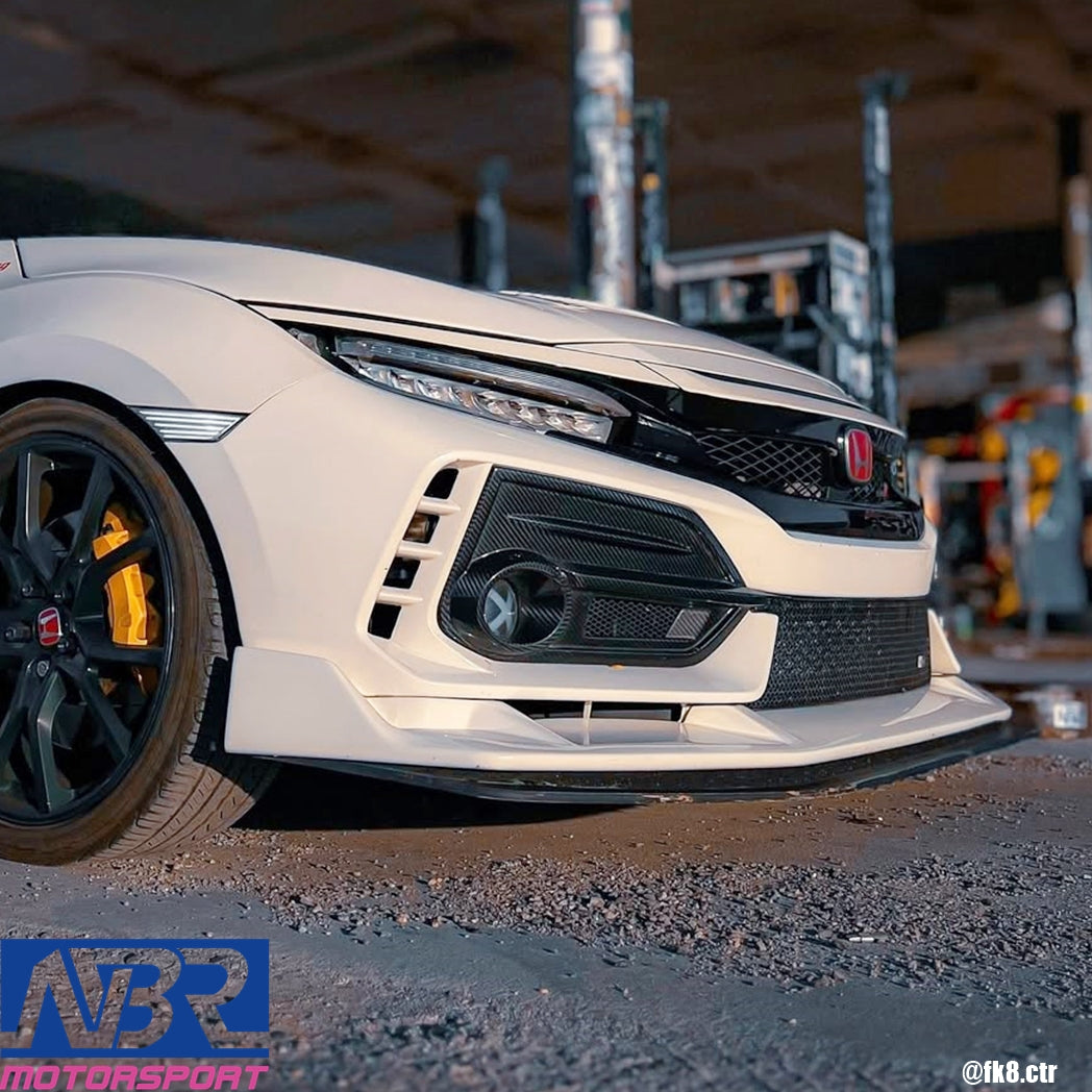 Honda Civic FK8 Type R Dry Carbon Fiber Front Bumper Garnish
