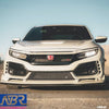 FK8 Type R Dry Carbon Fiber Front Bumper Garnish
