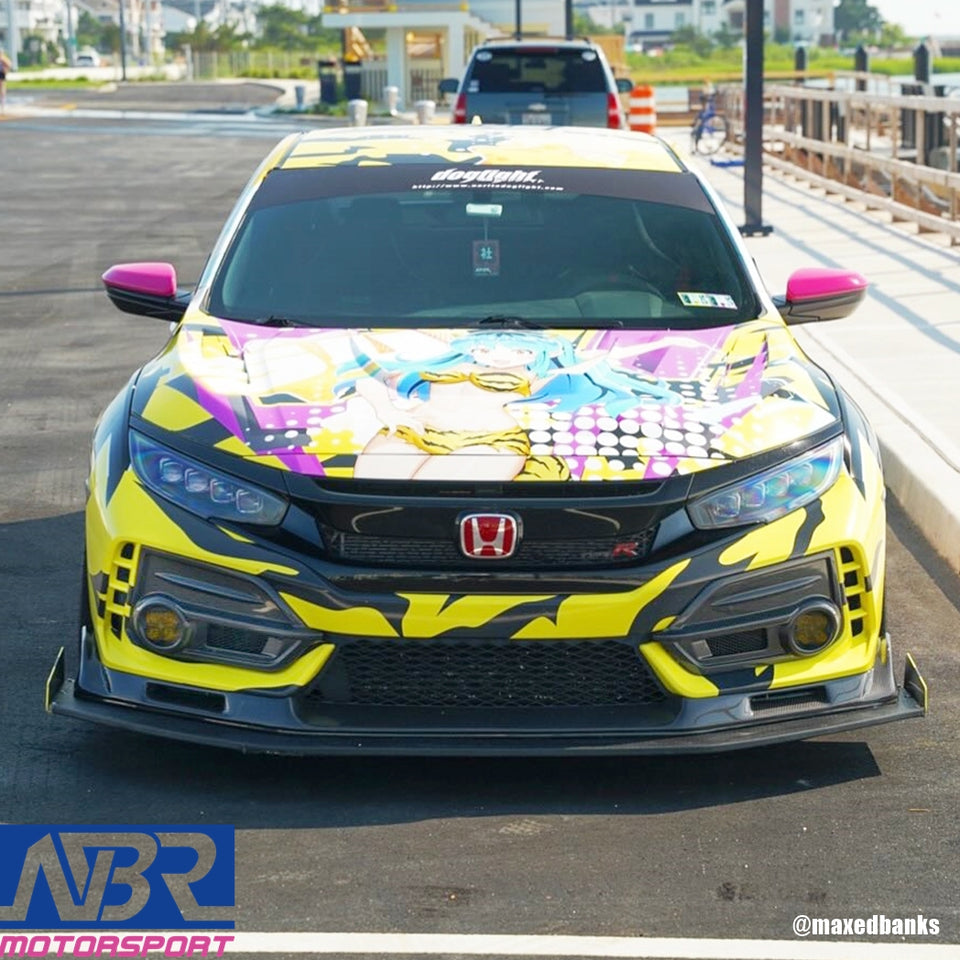  FK8 Type R Carbon Fiber Front Bumper Garnish