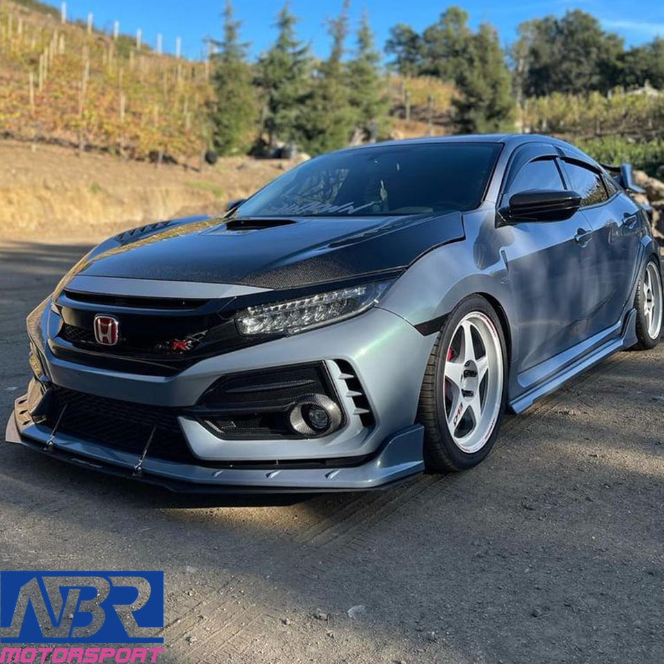 Honda Civic FK8 Type R Dry Carbon Fiber Front Bumper Garnish 