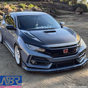 Honda Civic FK8 Type R Dry Carbon Fiber Front Bumper Garnish 
