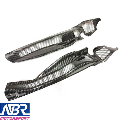 2015-2021 WRX & STI Carbon Fiber Engine Fender Shrouds Vented V2 - NBR Motorsport
