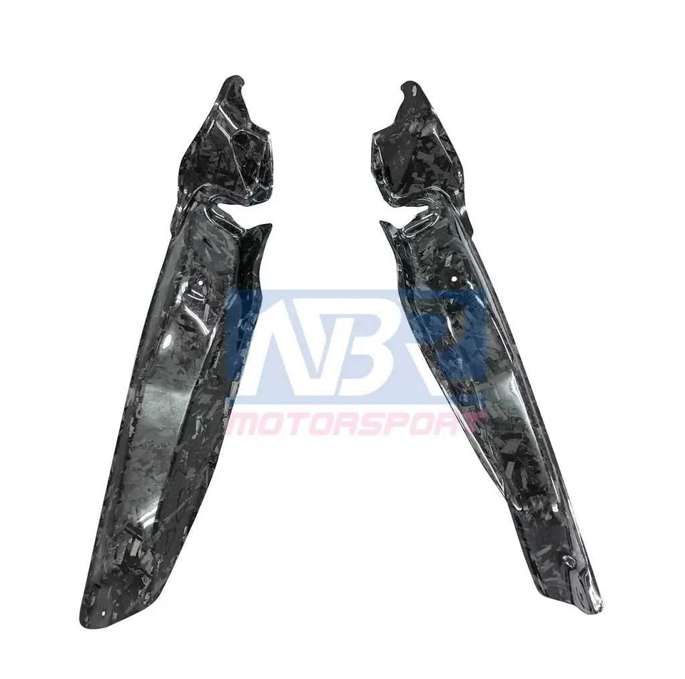 2015-2021 WRX & STI Carbon Fiber Engine Fender Shrouds Regular - NBR Motorsport