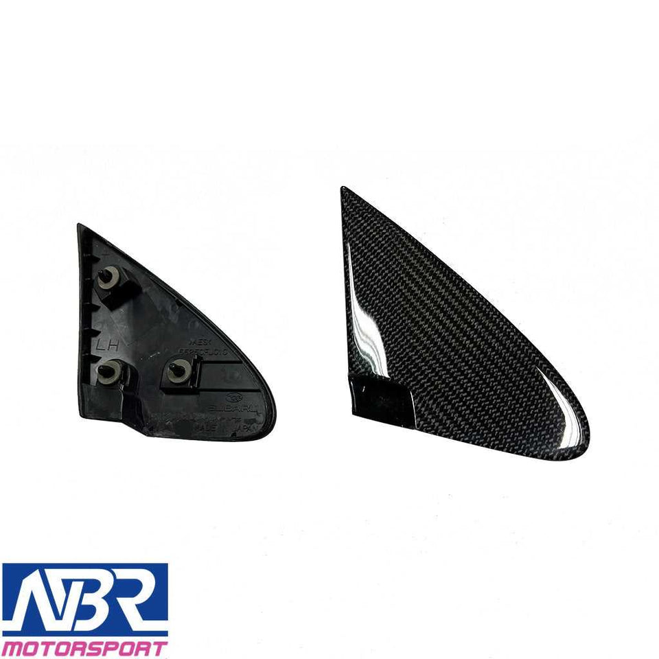 2015-2021 WRX & STI Carbon Fiber Pillar Cover Full Replacement - NBR Motorsport