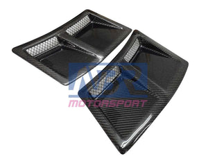 2015-2021 WRX STI S207 Style Carbon Fiber Rear Bumper Vent Inserts - NBR Motorsport