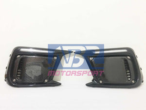 2018-2021 WRX STI JDM Style Carbon Fiber Bezel Covers (OE or DRL) - NBR Motorsport