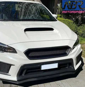 2018-2021 WRX STI Carbon Fiber Front Grille V2 Style (with ridge) - NBR Motorsport