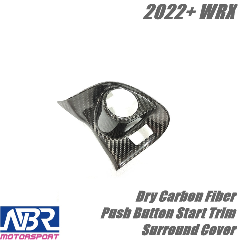 Subaru 2022+ WRX Dry Carbon Fiber Dash Trim Covers LHD & Left Switch Trim Button & Push Button Start Trim Surround Cover - NBR Motorsport