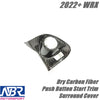 Subaru 2022+ WRX Dry Carbon Fiber Dash Trim Covers LHD & Left Switch Trim Button & Push Button Start Trim Surround Cover - NBR Motorsport