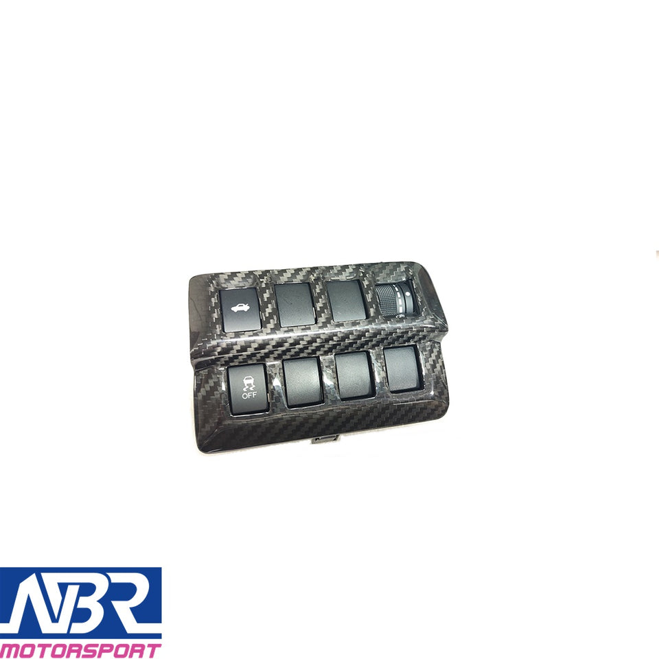 Subaru 2022+ WRX Dry Carbon Fiber Front Left Switch Trim Button Cover - NBR Motorsport