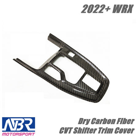 Subaru 2022+ WRX Dry Carbon Fiber CVT Shifter Trim Cover LHD Only - NBR Motorsport