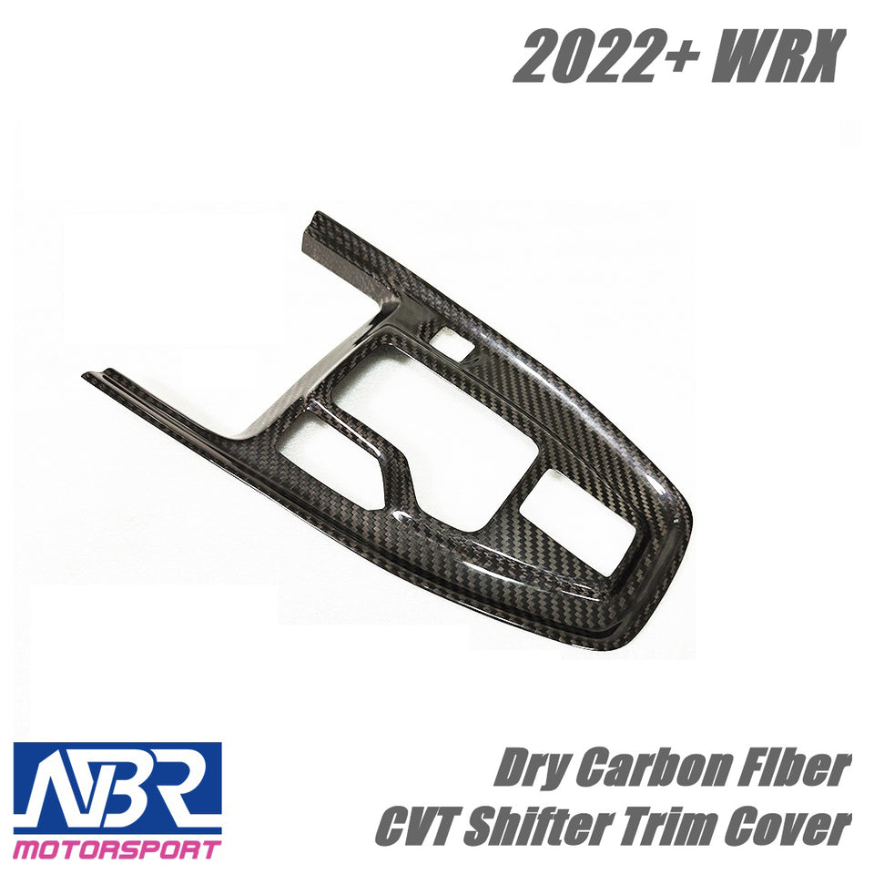 Subaru 2022 WRX Dry Carbon Fiber CVT Shifter Trim Cover NBR Motorsport