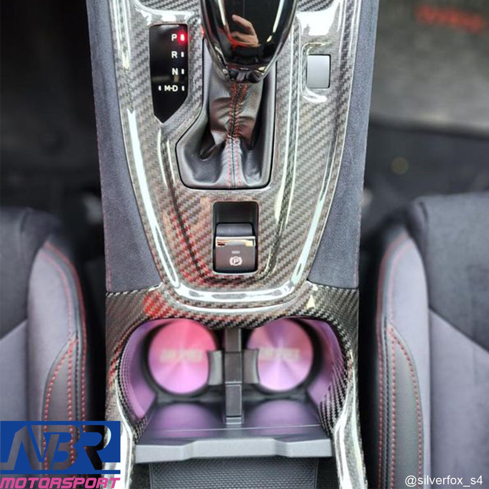 Subaru 2022+ WRX Dry Carbon Fiber CVT Cup Holder Cover - NBR Motorsport