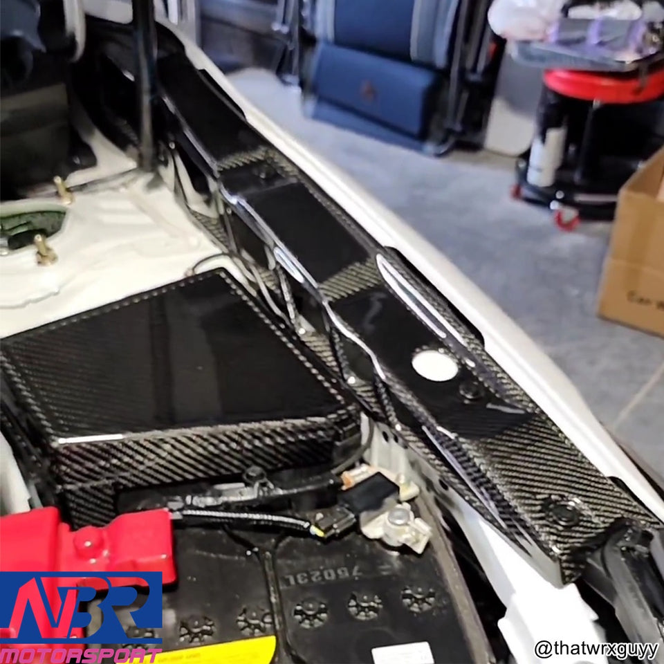 Subaru 2022+ WRX Dry Carbon Engine Fender Shrouds Vented - NBR Motorsport
