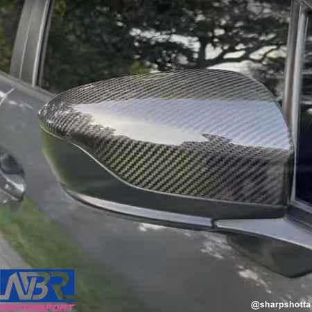 Subaru 2022+ WRX Dry Carbon Fiber Mirror Cover V1 Style - NBR Motorsport