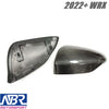 Subaru 2022+ WRX Dry Carbon Fiber Mirror Caps Replacement V1 Style - NBR Motorsport