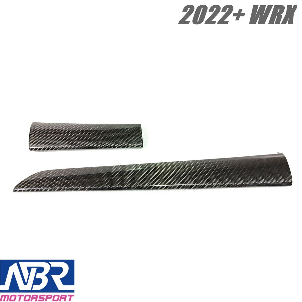 Subaru 2022+ WRX Dry Carbon Fiber Dash Trim Covers LHD & Left Switch Trim Button & Dash Trim Panel Cover LHD Only - NBR Motorsport