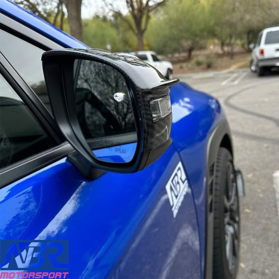Subaru 2022+ WRX Dry Carbon Fiber Mirror Cover V2 Style - NBR Motorsport