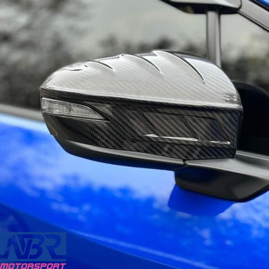 Subaru 2022+ WRX Dry Carbon Fiber Mirror Cover V2 Style - NBR Motorsport