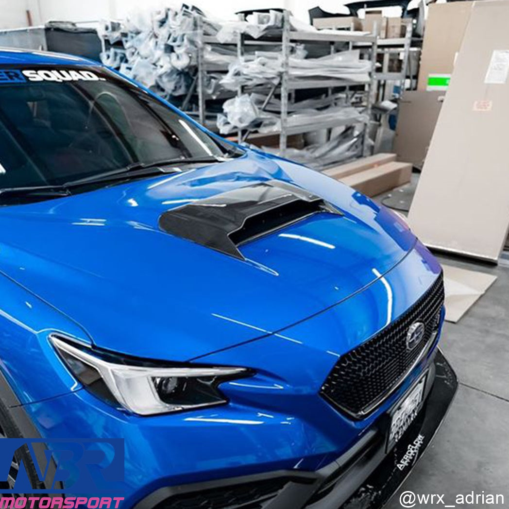 Subaru 2022+ WRX Carbon Fiber Hood Scoop Cover Add on NBR Motorsport