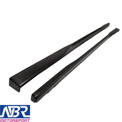 2010-2014 Subaru Legacy Sedan Wagon D Style Carbon Fiber Side Skirt - NBR Motorsport