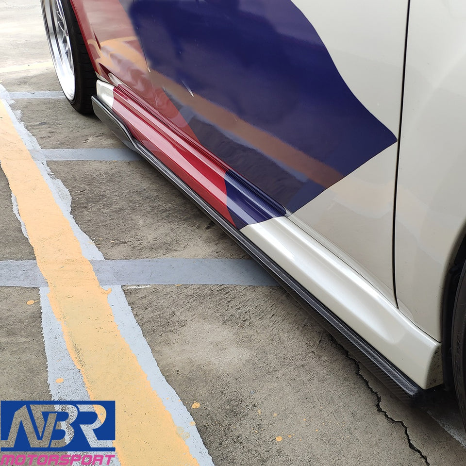 2010-2014 Subaru Legacy Sedan Wagon D Style Carbon Fiber Side Skirt - NBR Motorsport