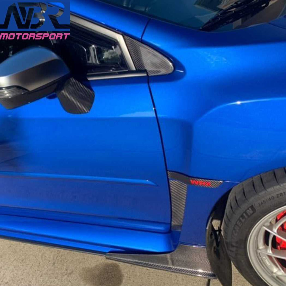2015-2021 WRX & STI Carbon Fiber Pillar Cover Full Replacement - NBR Motorsport