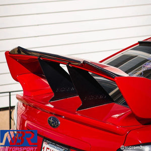 2015-2021 WRX & STI Carbon Fiber Wing Gurney Flap Add-on - NBR Motorsport