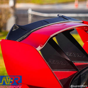 2015-2021 WRX & STI Carbon Fiber Wing Gurney Flap Add-on - NBR Motorsport