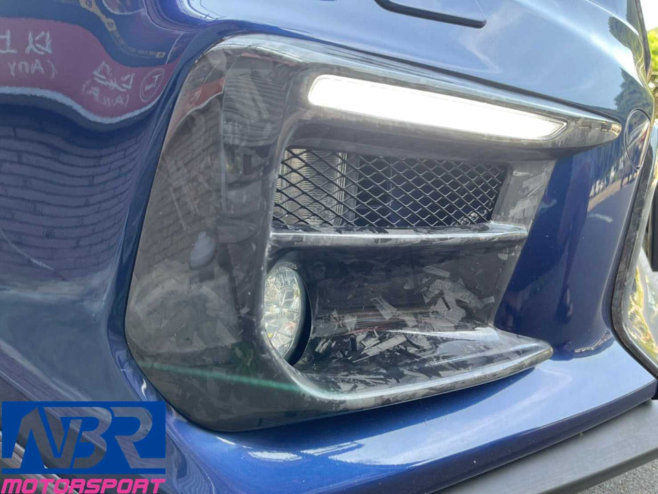 2018-2021 WRX STI Forged Carbon Fiber DRL Light Bezels - NBR Motorsport
