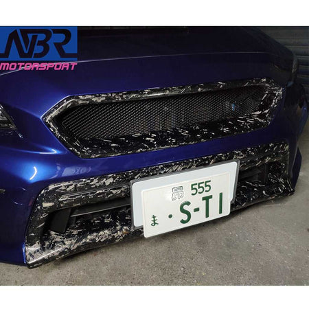 2018-2021 WRX STI Forged Carbon Fiber Front Bumper Cover - NBR Motorsport