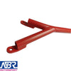 Wrinkle Red 2015-2021 WRX STI Front Brace Bar V1 Style - NBR Motorsport