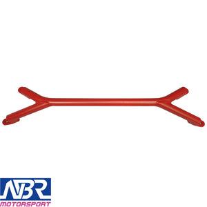 Wrinkle Red 2015-2021 WRX STI Front Brace Bar V1 Style - NBR Motorsport