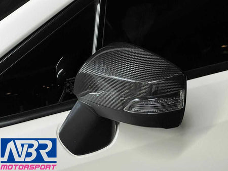 2015-2021 WRX STI Dry Carbon Fiber Mirror Cover OE Style - NBR Motorsport