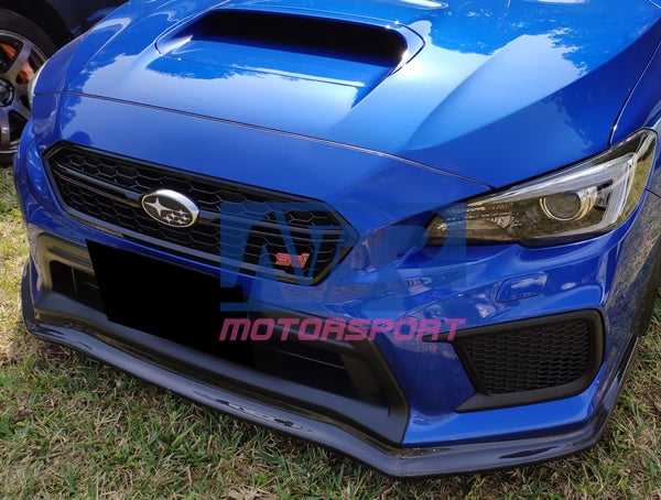 2018-2021 WRX STI Carbon Fiber C Style Front Lip Add-on - NBR Motorsport