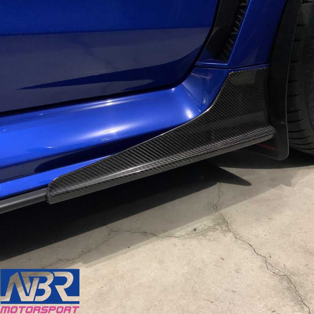 WRX STI 2015-2021 Carbon Fiber Side Skirt Cap V Style - NBR Motorsport