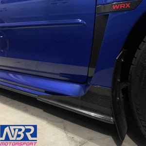 WRX STI 2015-2021 Carbon Fiber Side Skirt Cap V Style - NBR Motorsport