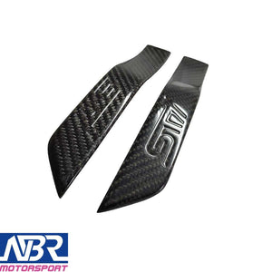 2015-2021 WRX & STI Carbon Fiber Side Fender Emblem - NBR Motorsport