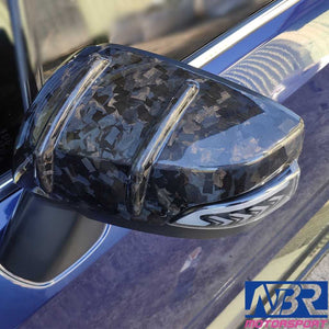 2015-2021 WRX STI Forged Carbon Fiber Mirror Cover RA-R Style - NBR Motorsport