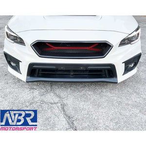 Hyper Teal 2015-2021 WRX STI Front Brace Bar V1 Style - NBR Motorsport