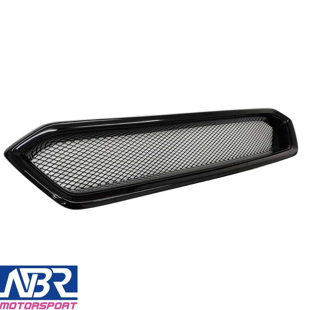 2018-2021 WRX & STI Glossy Black Front Grille V2 Style (with ridge) - NBR Motorsport