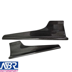 WRX STI 2015-2021 Carbon Fiber Side Skirt Cap V Style - NBR Motorsport