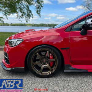 WRX STI 2015-2021 Carbon Fiber Side Skirt Cap V Style - NBR Motorsport